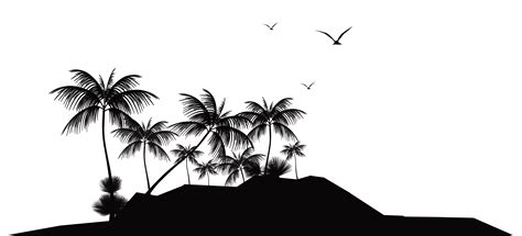 island clipart black and white|island clip art transparent.